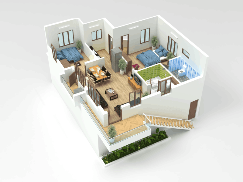 indianplans 3D Floor Plan Image